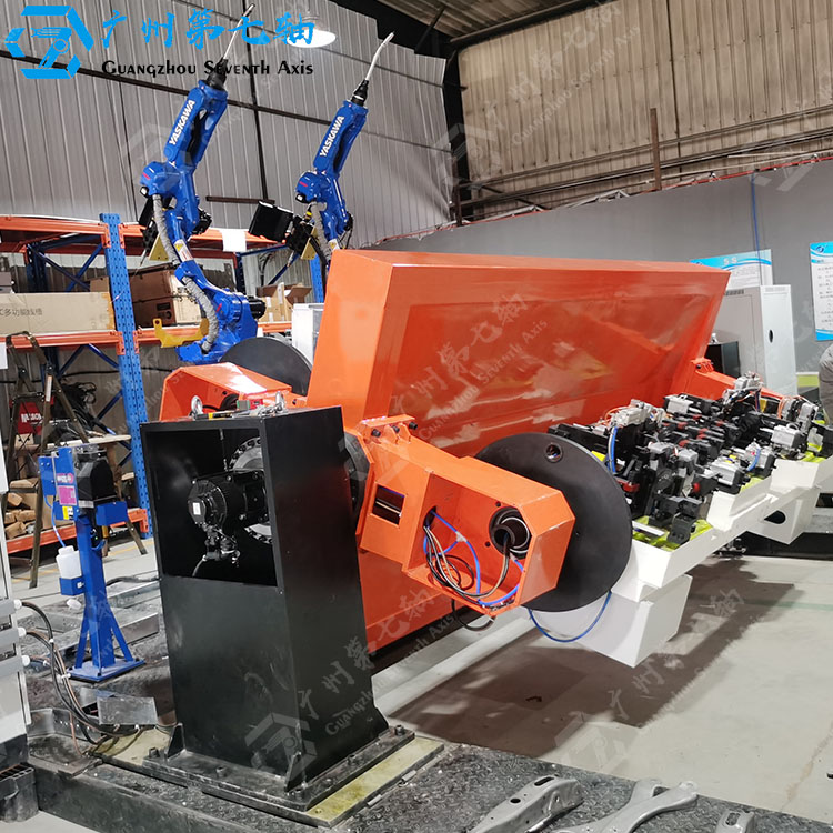 多轴可翻转安川机器人焊接变位机